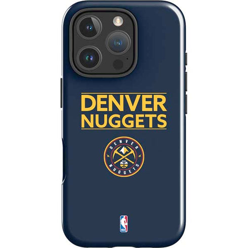 NBA Denver Nuggets Standard - Light Blue iPhone 16 Pro Impact Case